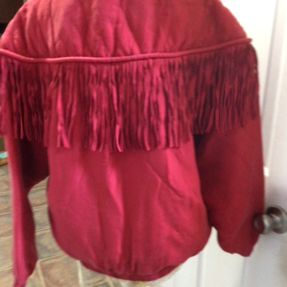 Vintage red fringe jacket - Picture 7 of 7